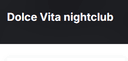 Dolce Vita nightclub