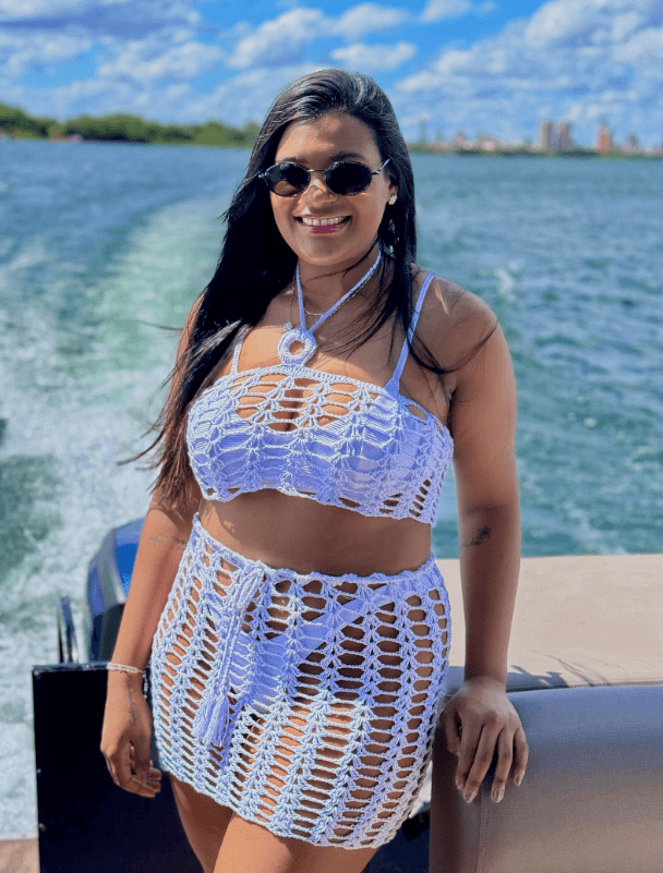 Very sexy woman with beautiful breasts and big butt